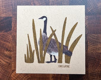 Canadian Goose Illustration Print