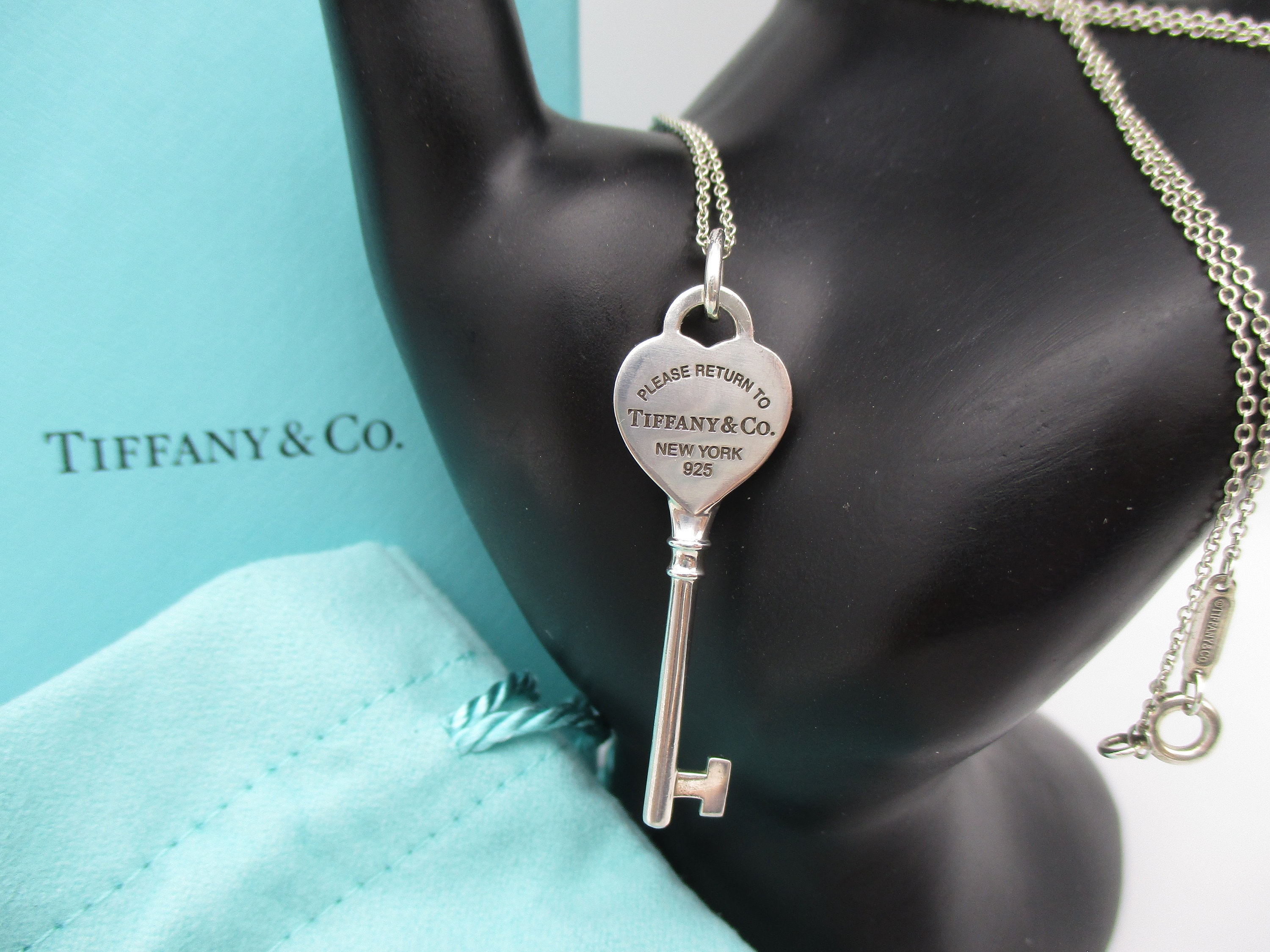 Tiffany Co Return to Tiffany Heart Key Necklace