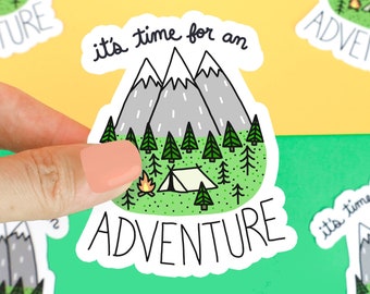 Mountain Sticker, Funny Stickers, Outdoorsy Gift, Gift For Him/Her, Adventure Decal, Camping Sticker, Gift For Hiker