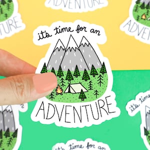 Mountain Sticker, Funny Stickers, Outdoorsy Gift, Gift For Him/Her, Adventure Decal, Camping Sticker, Gift For Hiker