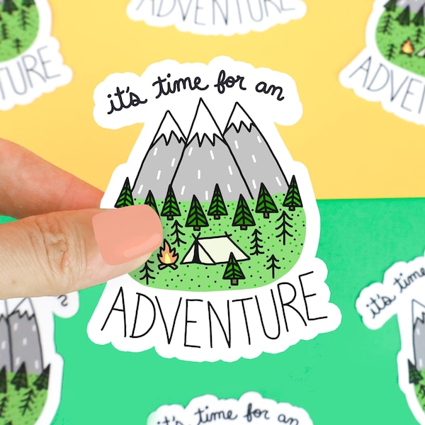 Mountain Sticker, Funny Stickers, Outdoorsy Gift, Gift For Him/Her, Adventure Decal, Camping Sticker, Gift For Hiker