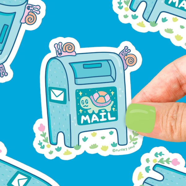 Mail Box Sticker, Post Box Decal, Pen Pal Sticker, Stationery, Sticker Art, Post Office Sticker, Letter Mail, Snail Mail Sticker, Kawaii