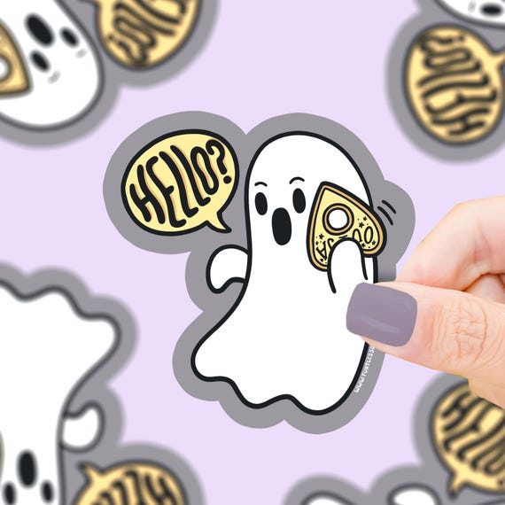 Ghost Planchette Call Vinyl Sticker, Spooky Sticker, Cute Halloween, Ghost Sticker, Ouija Board Sticker, Haunted, Creepy, Waterproof Sticker