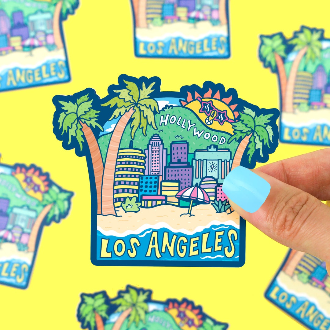 Los Angeles Vinyl Sticker City of Angels LA City Etsy