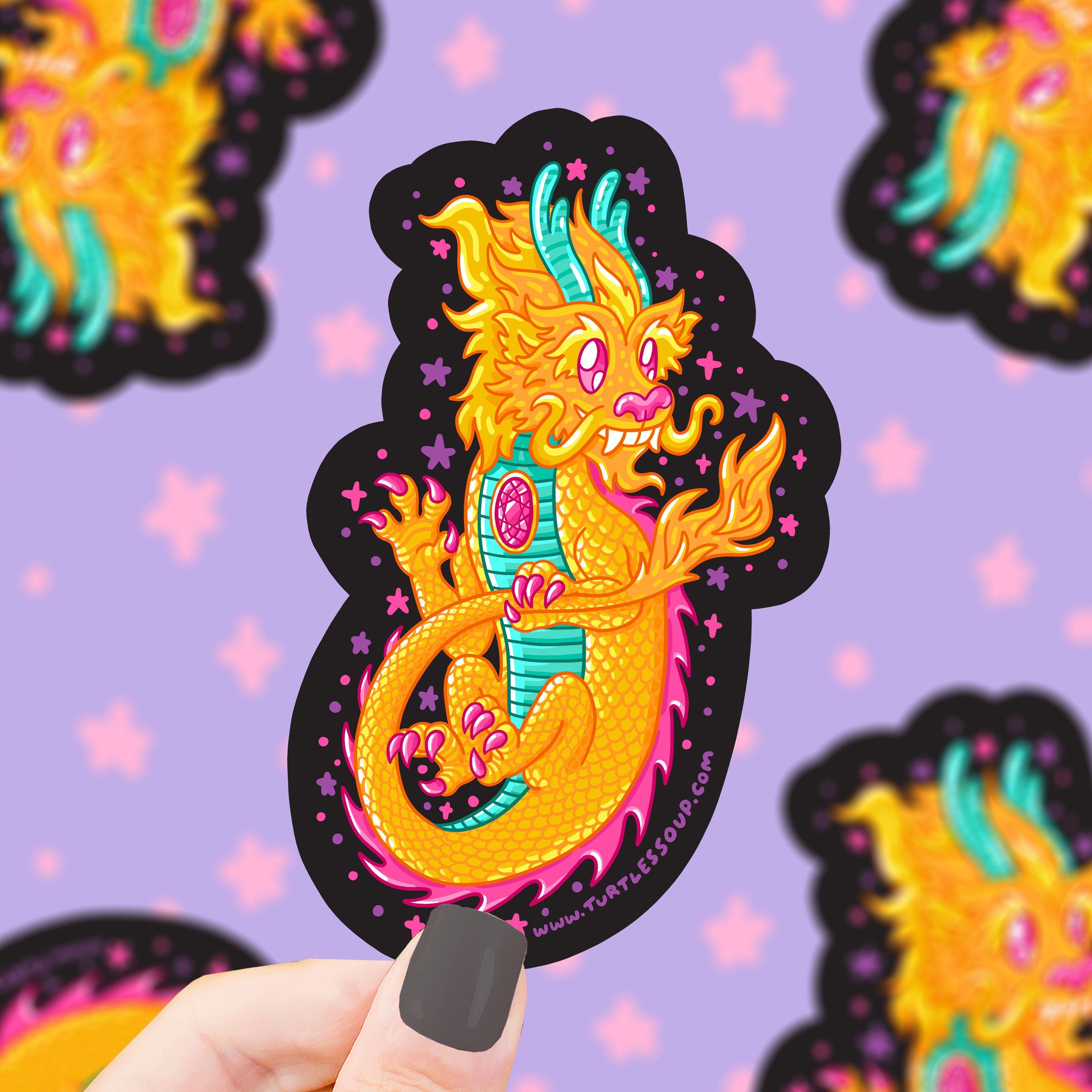 Legendary Sticker Legendary Dragon Holographic Sticker: Weatherproof Fantasy Art - Etsy