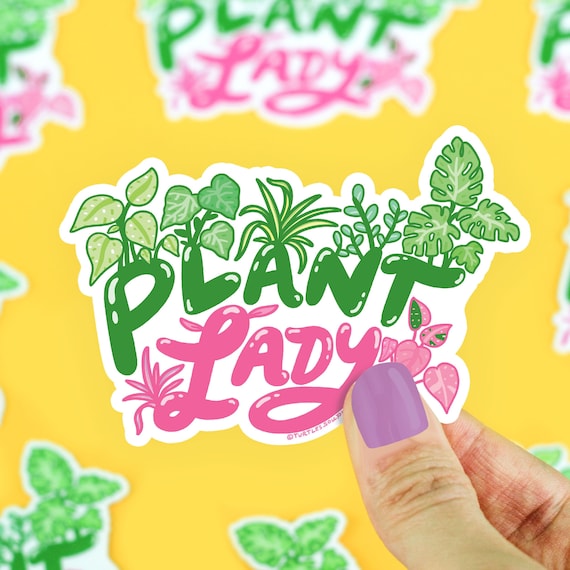 Plant Lady Sticker: Weatherproof Vinyl Decal