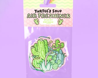 Desert Cactus Car Air Freshener: Desert Dreamin' Scent