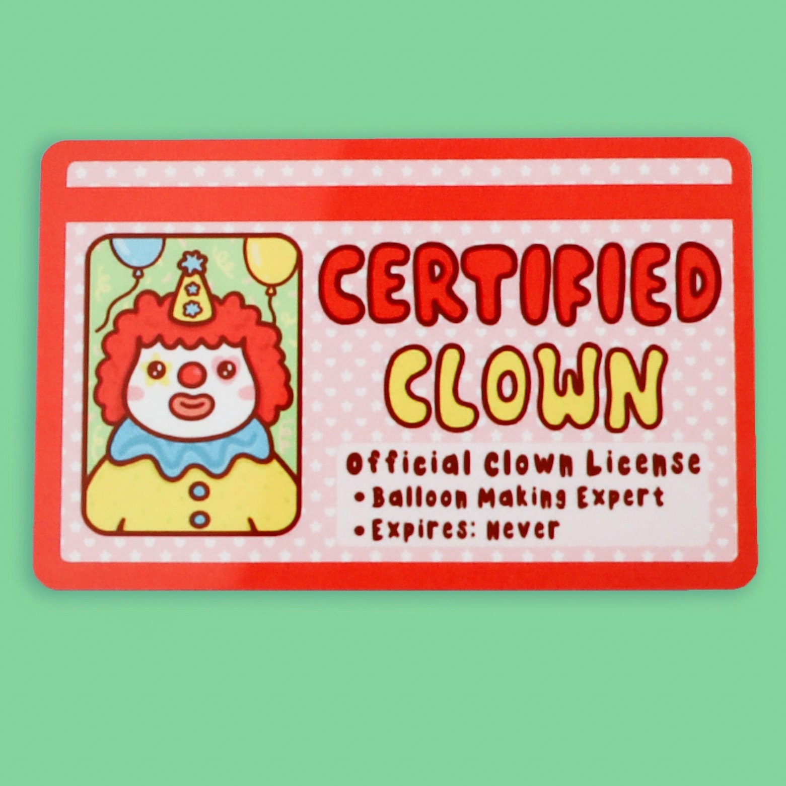 Certified Clown Fake Driver's License: Funny Parody ID Card - Etsy