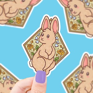 Sticker en vinyle Année du zodiaque chinois et nouvel an lunaire du lapin