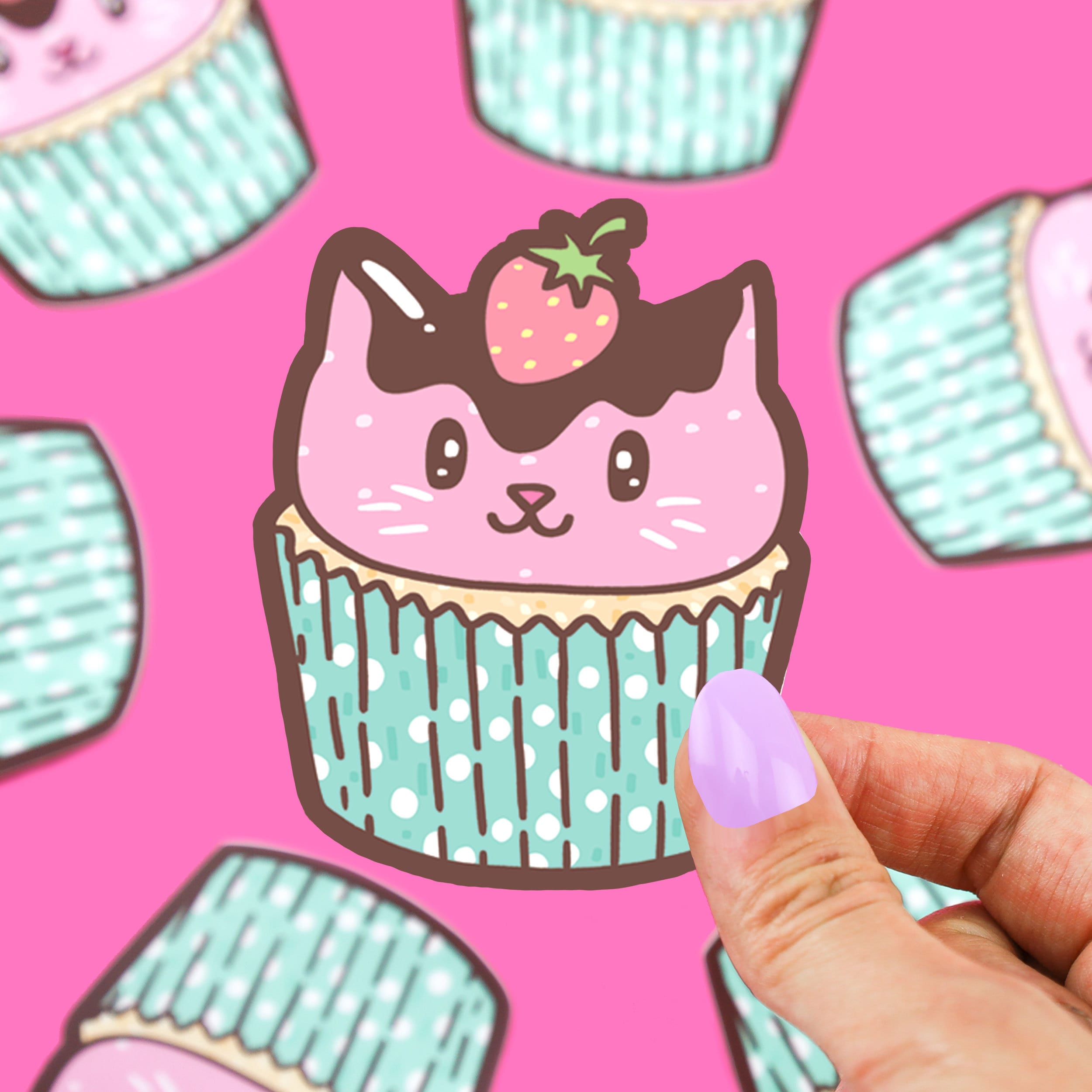 Muffin Tresor De L Ocean My Cafe Autocollant pour chat Sweet Cat Cupcake Autocollant de chat - Etsy Canada