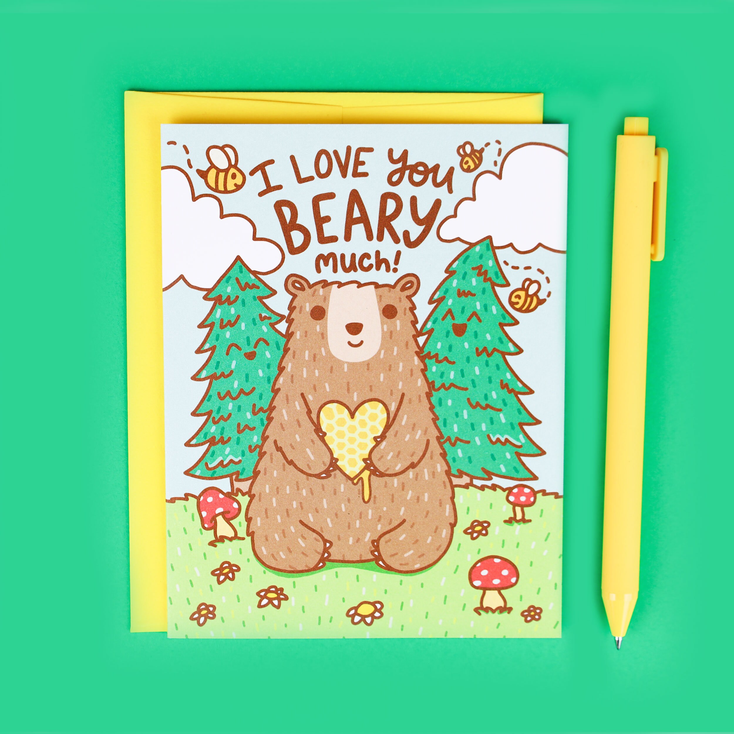 Cute Bear Valentine Card Love You Beary Valentines Day Etsy Cute Bear Valentine Card Love You Beary Valentines Day Etsy