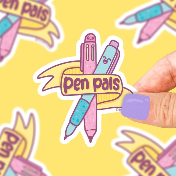 Pen Pals Sticker, Bestie Decal, Sticker for Friend, Artist Sticker, Stationery Decal, Artistic Sticker, Creative Sticker, Letter, Penpals