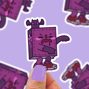Horror Book Monster Vinyl Sticker: Scary Story Art