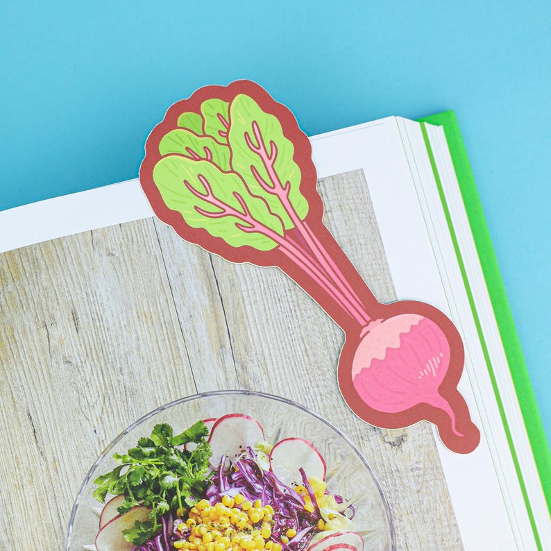 Root Bookmarks Beet Bookmark, Vegetables, Bookish, Reader Gift, Foodie, Summer, Page ...
