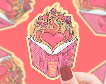 Spicy Romance Book Sticker: Smut Reader Laptop Decal