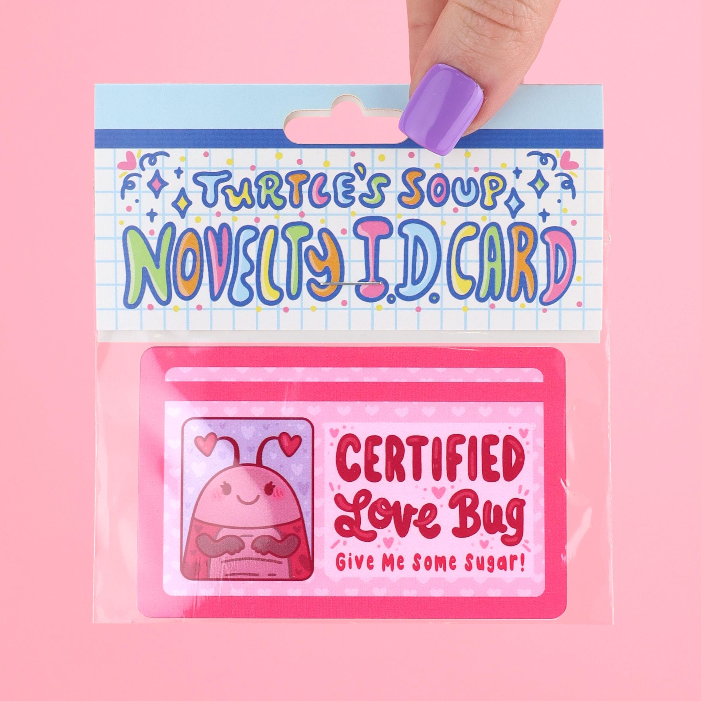 ＝LOVE ID Photo Certified Love Bug Fake Drivers License, Funny ID Card, Valentines