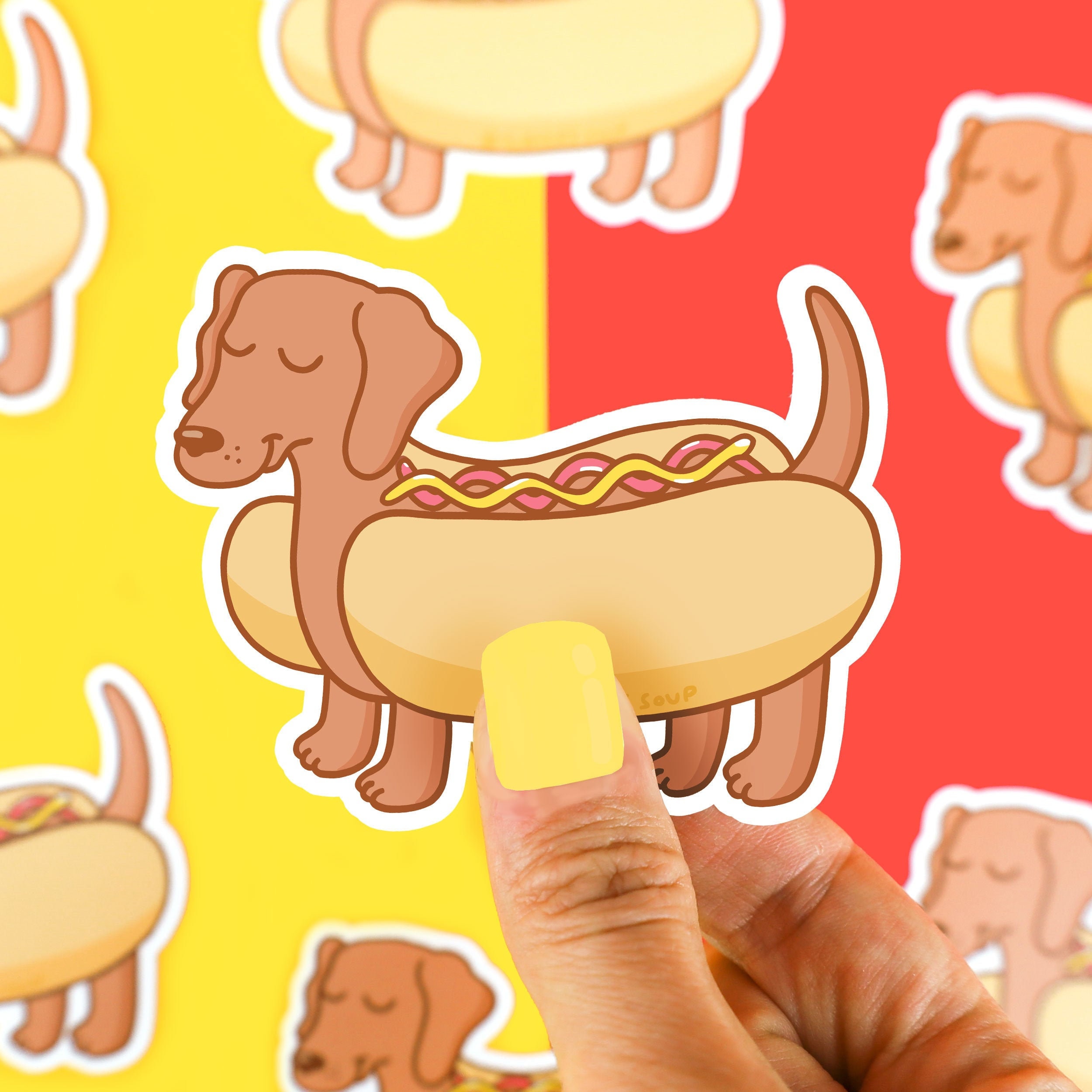 2 x Vinyl Stickers 10cm Sausage Dog Dachshund Puppy Cool Gift #16342 