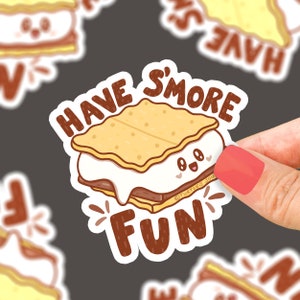 Have S&#39;more Fun Smores Vinyl Sticker - Camping Decal