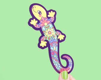 Talavera Lizard Bookmark, Reading, Book Lover Gift, Cute Bookmark, Bookish, Reader Gift, Lizard Gift, Colorful, Animal Bookmark, Mexican