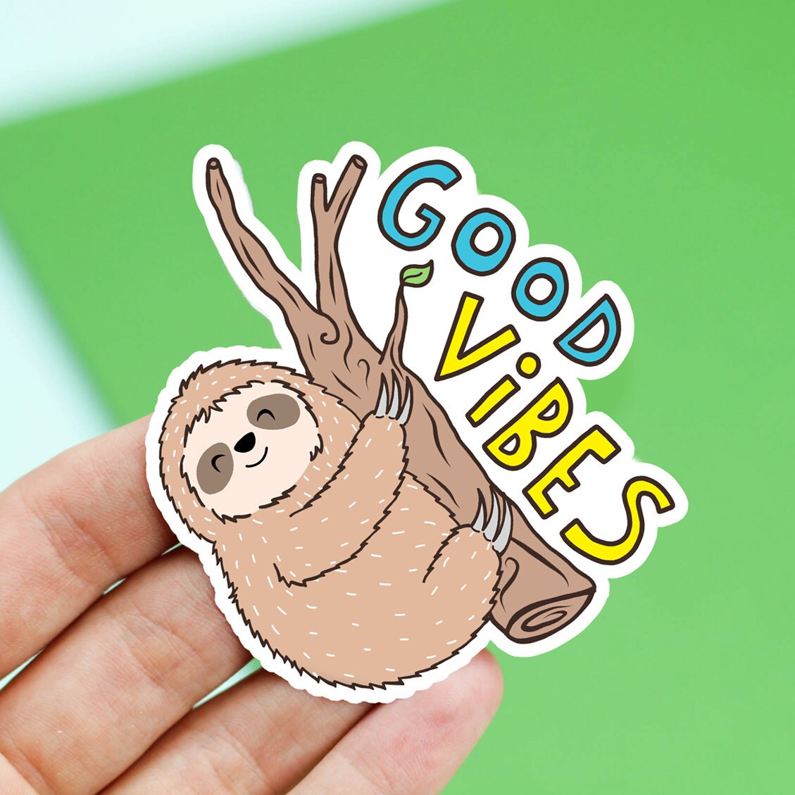 Sloth Sticker Sloth Gifts for Girls Vinyl Stickers Good | Etsy
