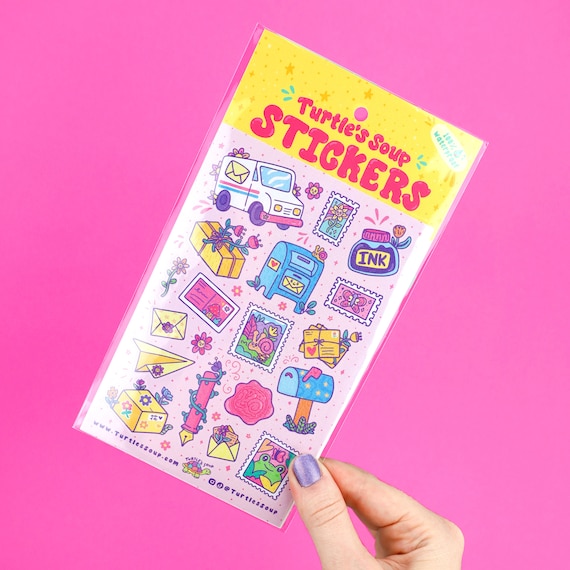 Kawaii Happy Mail Stickers: Pen Pal Package Decor