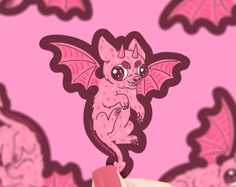 Little Devil Chihuahua Sticker: Funny Evil Puppy Decal