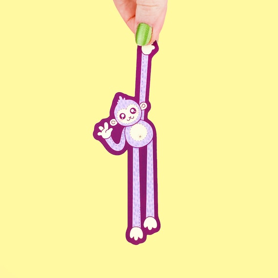 Monkey Plushie Bookmark, Reading, Book Lover Gift, Cute Bookmark, Bookish, Monkeys, Reader Gift, Plushie Gift, Page Marker
