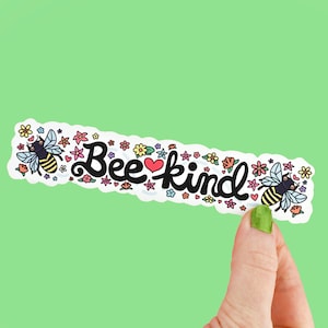 Bee Kind Bookmark, Reading, Book Lover Gift, Cute Bookmark, Bookish, Reader Gift, Cute Bees, Pun, Gardening Bookmark, Plant Lovers