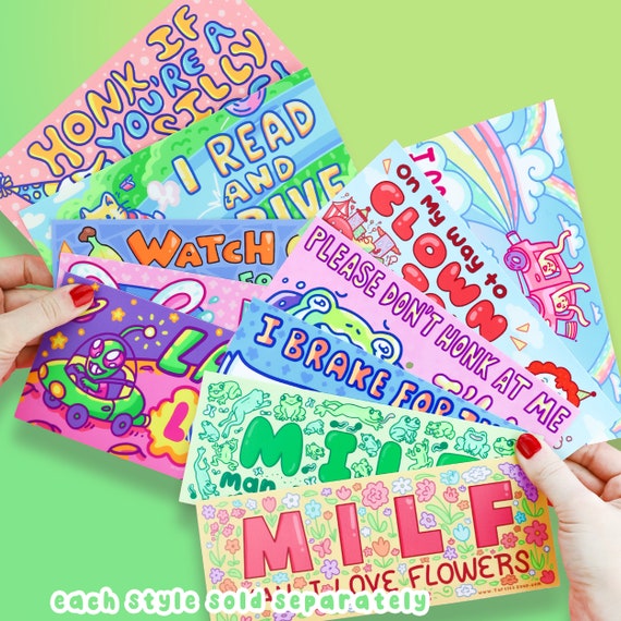 Divertenti Adesivi Per Paraurti Per Adulti A Green Monster Drives - Foto 8