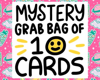 Greeting Card Mystery Grab Bag Turtle's Soup, Random Assortment, Blind Box of Greeting Cards