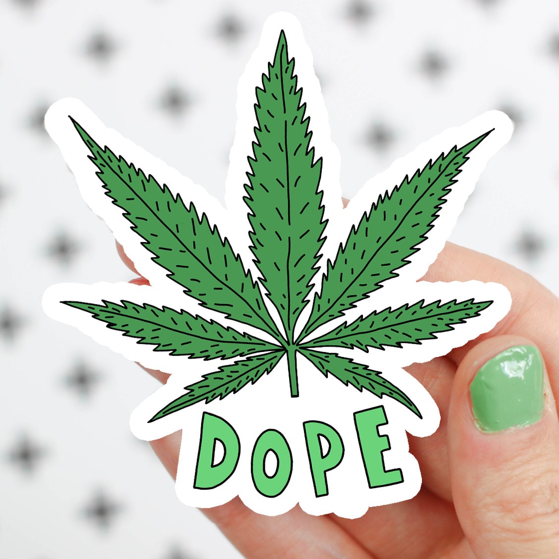 Weed Sticker Marijuana Sticker Dope Weed Stuff Funny Etsy