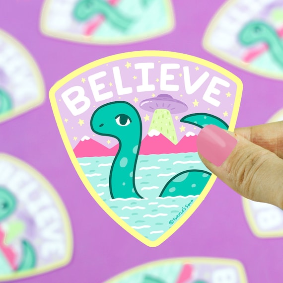 Loch Ness Monster Vinyl Sticker: Waterproof Laptop Decal
