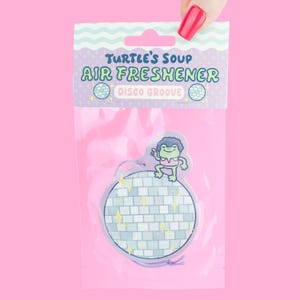Disco Frog Groovy Air Freshener, Scented Car Freshener, Cute Car Accessories, Funny Car Charm, Kawaii, Car Diffuser, Hanging Car Accessories