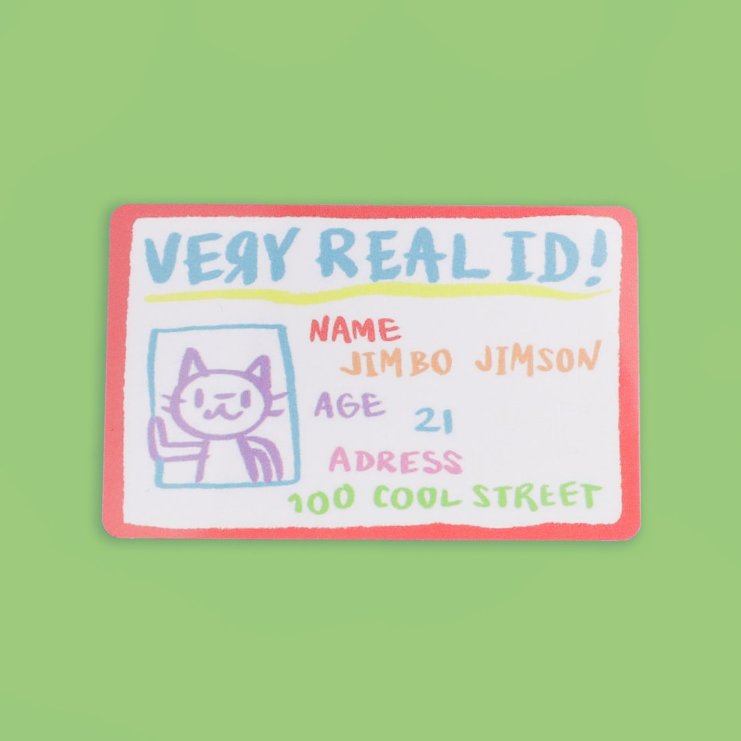 Funny Fake Driver s License Novelty Parody ID Card Etsy