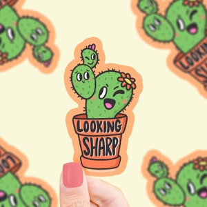 Sticker cactus très net, amoureux des plantes, autocollant mignon, cactus, Sticker cactus, cadeau jardinage, rigolo, jeu de mots, autocollant en vinyle imperméable