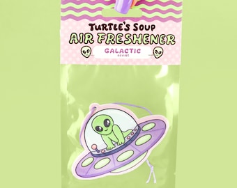 Mooning Alien Air Freshener, Scented Car Freshener, Cute Car Accessories, Funny Car Charm, Kawaii, Car Diffuser, Hanging Car Accessories