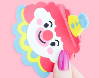 Clown Hair Claw, Cute, Funny, Hair Accessories, Colorful, Circus, Silly, Happy, Positive, Hair Accessory, Strong, Clip, Acetate Hair Claw
