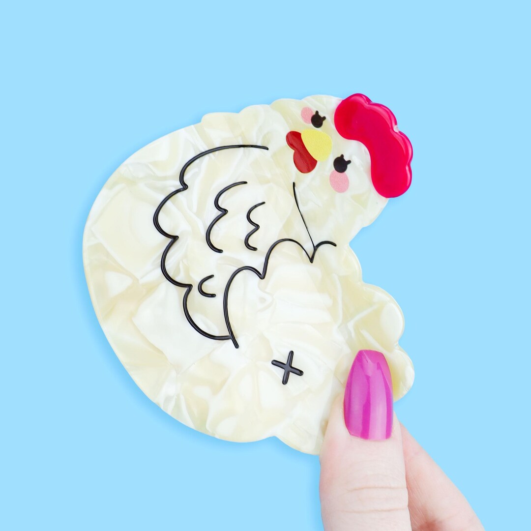 Chicken Butt Hair Claw, Cute, Funny, Hair Accessories, Guess What, Farm ...