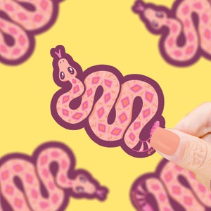 Diamond Back Rattlesnake Wild West Vinyl Sticker by Turtle's Soup
