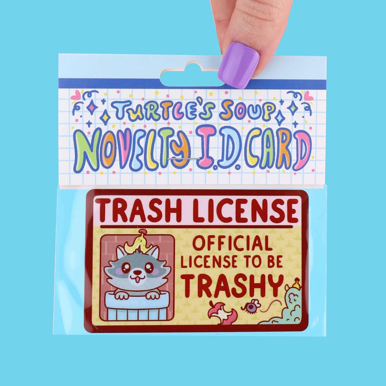 Trash Raccoon Fake Driver's License: Funny Parody ID Card - Etsy