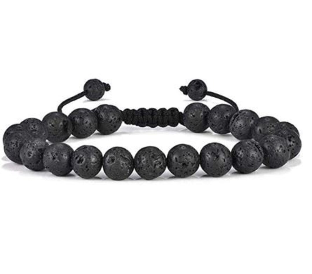 Lava Bead Bracelet Lava Rock Bracelet Mens Bracelet Lava Stone Etsy