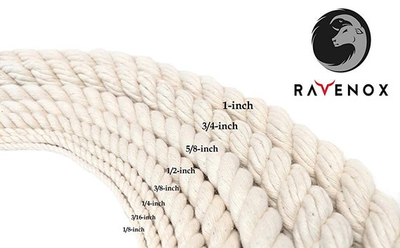 Ravenox Horse Tack Horse Leads | 1-Inch Soft Cotton Rope Grey