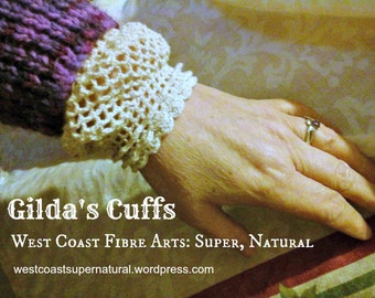 Gilda's Cuffs Crochet Lace Wristwarmers Victorian Pattern