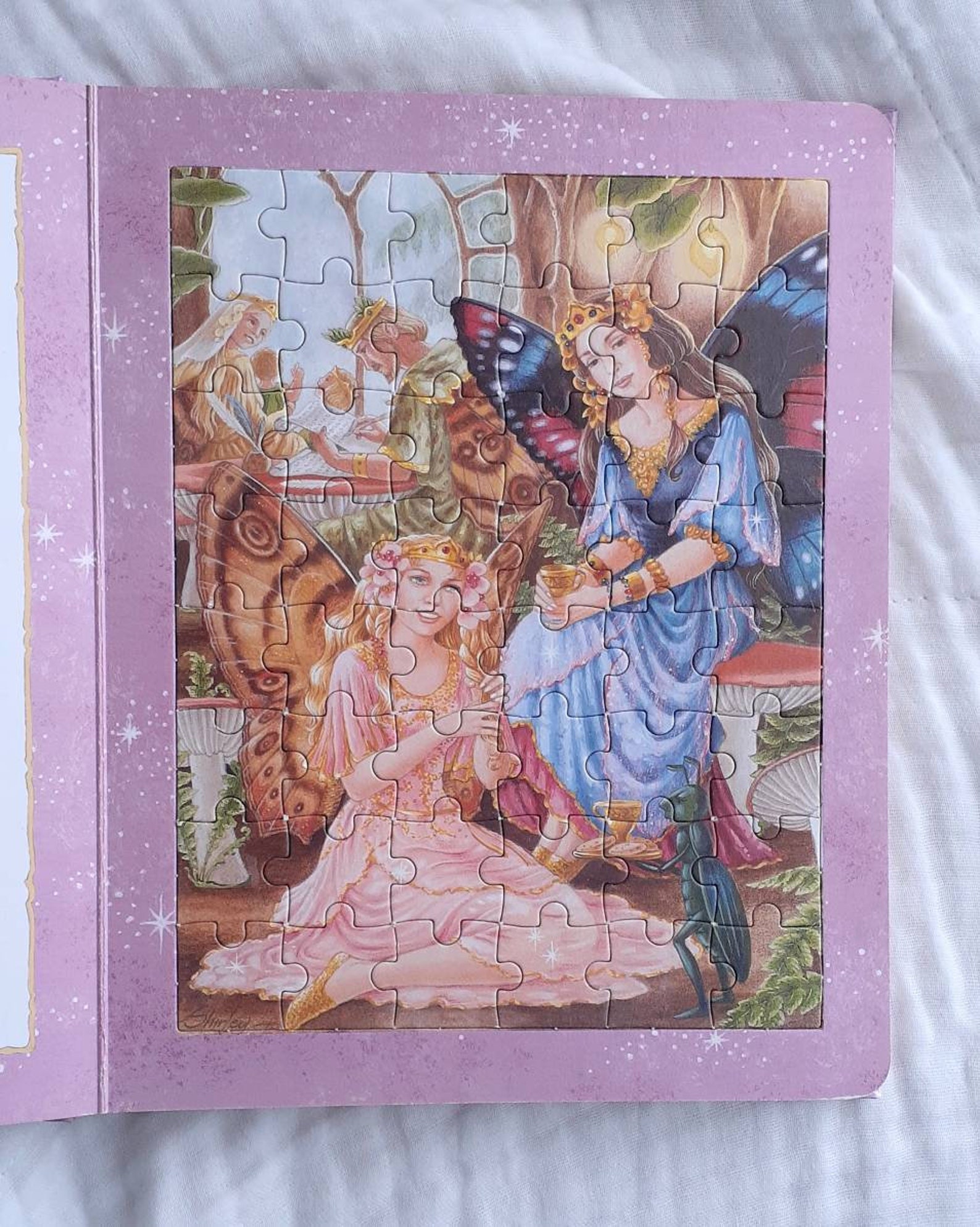 Shirley Barber's Fairy Princess Jigsaw book Etsy