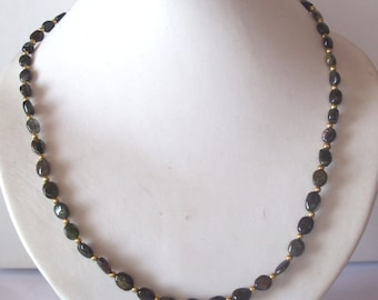 Black tourmaline collier necklace - Tourmaline collier - statement necklace - birthstone