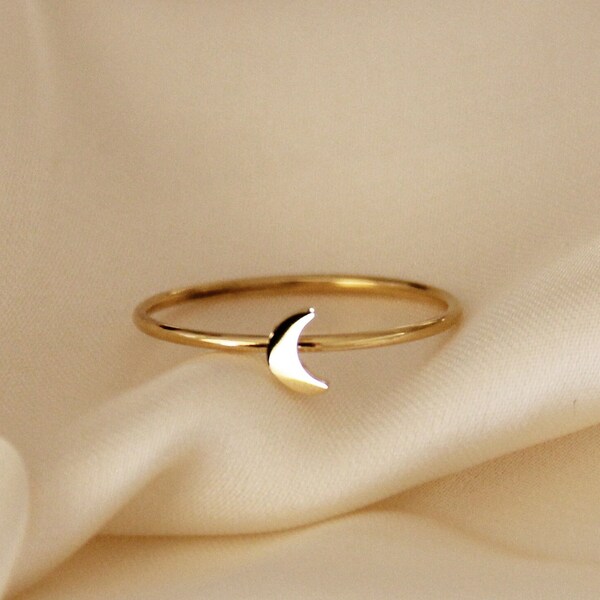 Moon Ring Etsy