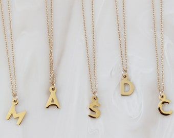 Initial Necklace - Number Necklace - Letter Necklace - Personalized Necklace - Initial Jewelry - Gold Initial Necklace - Alphabet Necklace