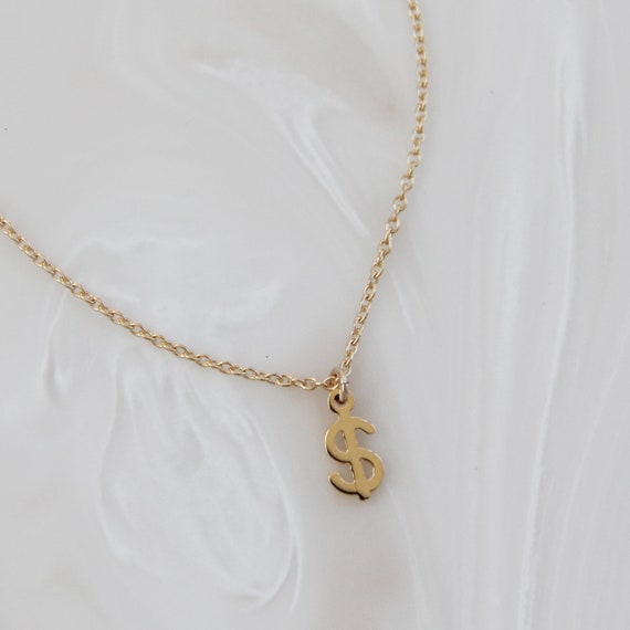 Tiny Money Necklace Dainty Necklace 