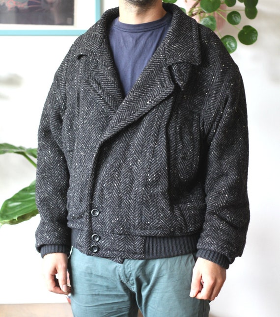 Boss tweed jacket top