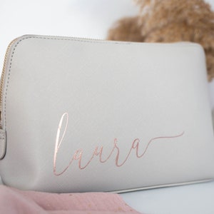 personalisierte Kosmetiktasche, Schminktasche mit Namen, personalisierte Make-Up Tasche, Beauty Bag mit Namen, Muttertagsgeschenk